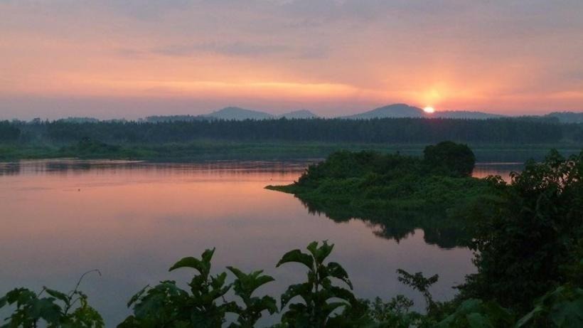 "Denial is not just a river in Egypt" - At the source of the Nile, Murchison Falls, National Park, Uganda.